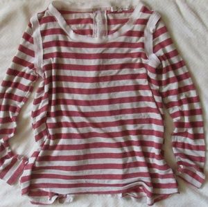 Rewind Red Stripped Long Sleeve Top